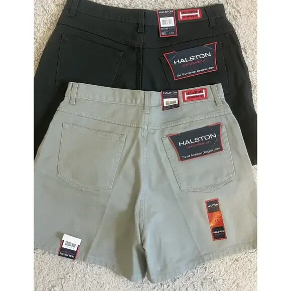 Vintage Halston Jeanswear Womens Mom Jean Shorts High Rise | NWT| Pair| Size 14 - Picture 3 of 9